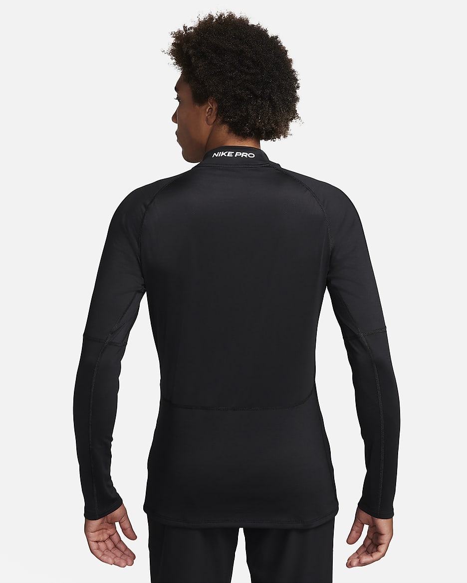 Nike pro combat dri fit fitted long sleeve shirt on sale